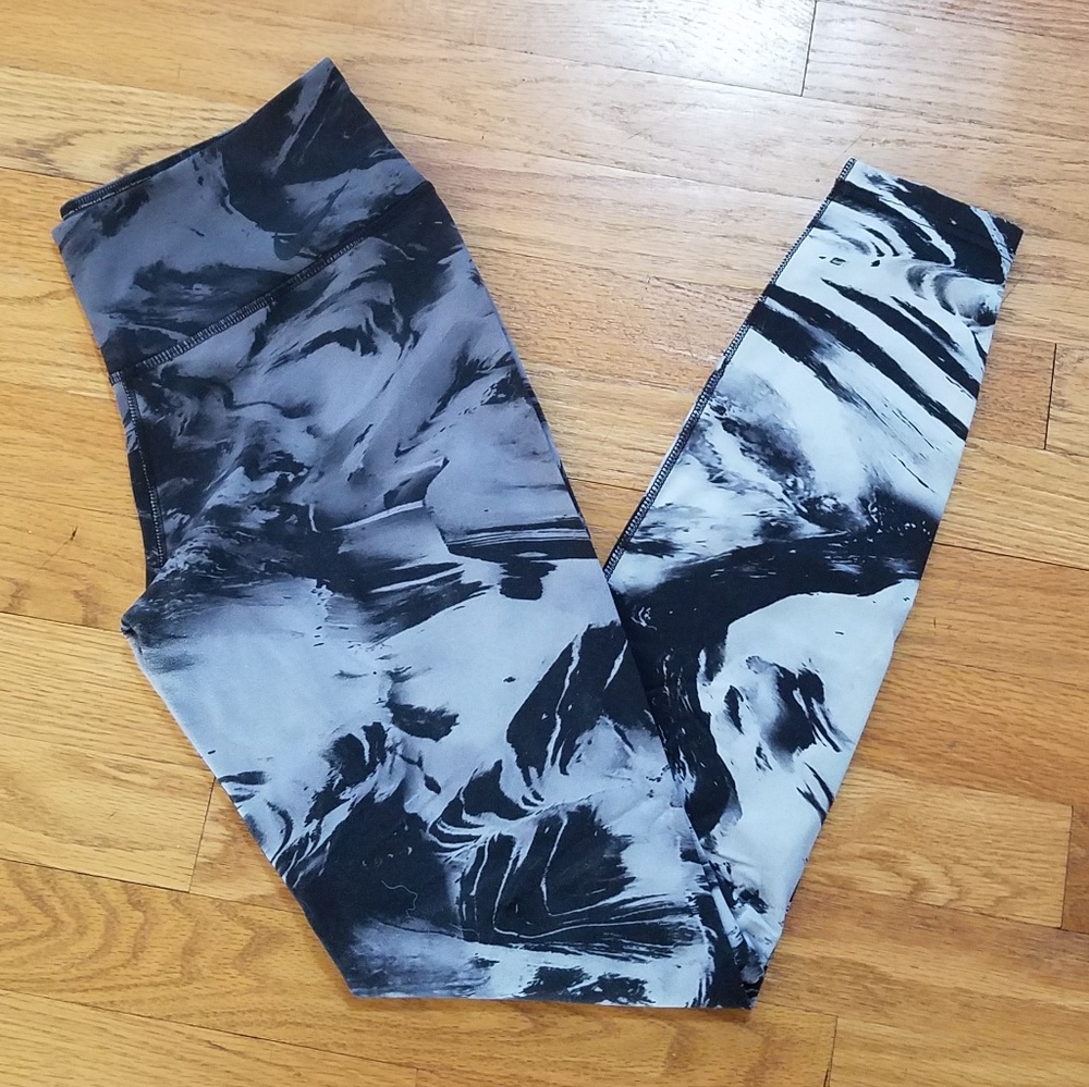 Nike Dri-fit Sports Tights Ombre Black/Grey Swirl